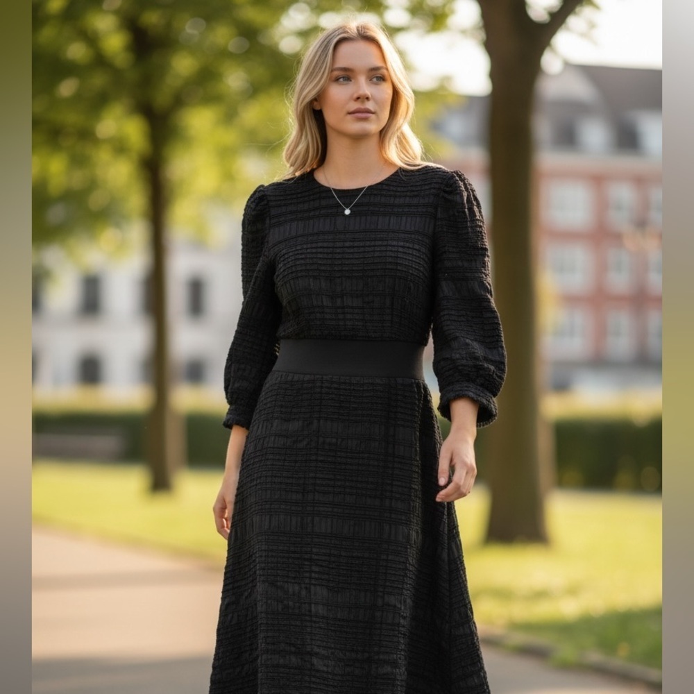 10 Crosby Derek Lam Elegant Black Long Sleeve Dress - Size 2